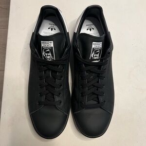 Adidas Stan Smith Triple Black Men’s 12 Leather Sneakers EE5819